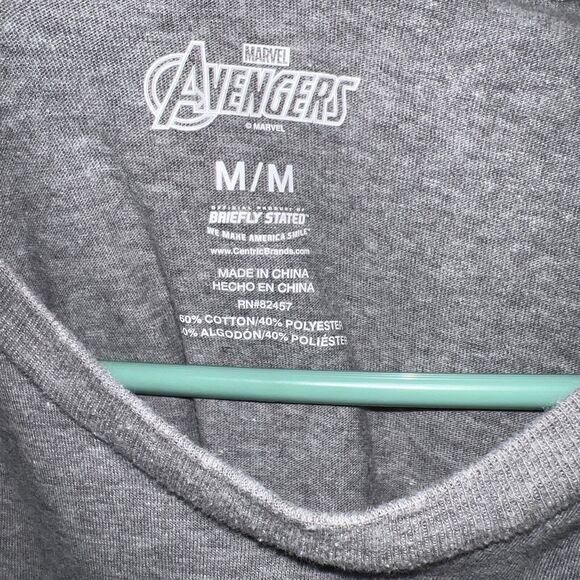 Marvel Comics Avengers Graphic T Shirt Gray Medium - Picture 2 of 3